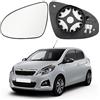JinsenTGG Vetro a Specchio sostituzione per Citroen C1 2014-2020, sostituzione per Toyota Aygo AB40, Specchio Esterno Regolabile Adatto sostituzione per Peugeot 108, Lente di Retromarcia (Sinistra)