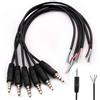 Connettore stereo 3.5mm maschio a saldare 4 poli spina jack cuffie