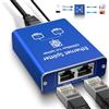 Goalake Switch Ethernet Splitter 2 Porte 1000Mbps Switch di Rete RJ45 LAN 1 a 2 sdoppiatore di rete Gigabit Con Cavo USB a Type-C Splitter Ethernet per Computer, HUB, Switch, Router,Set-top box, TV