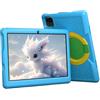 Yicty Tablet Bambini 10,1 Pollici Android 13 Touch Screen 1280x800 IPS Quad-Core 6 GB RAM 64 GB ROM Tablet Educativo e Divertente Controllo Genitori con Custodia Antiurto (Blu)