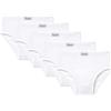 Abanderado Bundle Slip Cerrado Junior, Bianco, 16 Anni (Pacco da 5) Bambini e Ragazzi