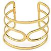 Vestopazzo Vlnet Bracciale fascia aperto in ottone silhouette| Altezza 5 cm | Nickel tested | Lavorazione artigianale | misura regolabile DD11117