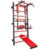 K-Sport: Struttura trazioni e dip, barra multifunzione trazioni e panca da allenamento I Power Station con barra per trazioni, barra per dip e panca pesi I Power Rack multifunzione I E-Book incluso
