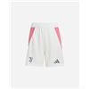 Adidas Juventus Away 24-25 Jr - Pantaloncini Calcio Ufficiali - Bianco