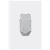 Tezenis Body Bebè Spalla Larga In 100% Cotone Tinta Unita Grigio