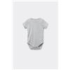 Tezenis Body Bebè Mezza Manica In 100% Cotone Tinta Unita Grigio