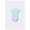 Tezenis Body Bebè Mezza Manica In 100% Cotone Tinta Unita Azzurro