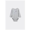 Tezenis Body Bebè Manica Lunga In 100% Cotone Stampato Blu