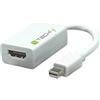 Techly 304239 Adattatore Mini DisplayPort (Thunderbolt) 1.1 / HDMI 15cm Bianco Bianco