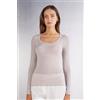 Intimissimi Maglia Manica Lunga Modal Ultralight Con Cashmere Scollo Madonna Naturale