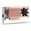 QNAP 2XPCIE2280 M.2SSD SL PCIEGEN3X8 1X AQC113C 10GBE Port NBASE-T