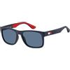 Tommy Hilfiger TH 1556/S, Occhiali da Sole Uomo, Multicolore (Bl Redwht), 52