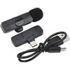 Generic Microfono Lavalier, Microfono Wireless Risposta Rapida per Telefoni Cellulari, Computer e Tablet (1)