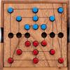Engelhart - 350270 - La Campana in Legno - Gioco del Mulino Nine Men Morris - Gioco Ecologico da Viaggio - 2 Giocatori - Dimensioni: 13,8 x 13,8 x 3 cm