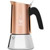 BIALETTI VENUS RAME Moka 2 Tazze Caffettiera in Acciaio Inox Caldaia Ø8cm