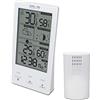 BRESSER Explore Scientific WSH4009, Stazione meteo con display touch Bianco e Nero, Previsioni del tempo, Dual alarm, Fasi lunari, Bianco