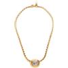 Saint Laurent Pre-Owned - Collana con pendente - Donna - pietre sintetiche/placcatura in oro - Taglia unica