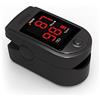 Pulox Pulsossimetro Pulox-PO-100 con display a LED saturimetro in colore nero