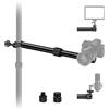 NEEWER DS001 Braccio di Supporto Fotocamera Overhead da Tavolo, 30-51cm | Braccio di Estensione per Supporto Scrivania, Attacco Testa a Sfera, Viti 1/4 3/8 5/8 per Webcam Fotocamera LED Ring Light