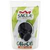 Sacla Saclà, OlivOlì, Olive Nere Toste, Ideali per Insalate e per Arricchire i Tuoi Piatti, Busta, 100g, Confezione da 24 pezzi