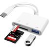 Loydia Lettore di schede SD USB C, USBC SD Card Adapter, Adattatore di Schede di Memoria SD/Micro SD, Plug and Play, Adattatore di Schede SD USB C, Compatibile con iPhone 15, Huawei, MacBook, Laptop
