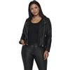 ONLY CARMAKOMA EMMY FAUX LEATHER BIKER NOOS BLACK Giacca Donna