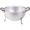 Baldassare Agnelli Pentole Agnelli ALMA11522 Colapasta a 3 Piedi con 2 Maniglie Inox, Alluminio Professionale 3 mm, 22 cm