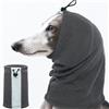 PUMYPOREITY Copriorecchie per cani, cancellazione rumore, fuochi d'artificio, fascia riflettente (grigio, M)