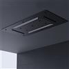 BERNSTEIN Soffione a incasso, soffione con installazione a soffitto XXLDPG5030 - nero - 70 x 38 cm
