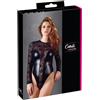 Cottelli Collection Fiery Natale Pizzo Catsuit con Cintura, Rosso