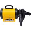 PawHut Asciugacapelli professionale per cani, asciugacapelli per animali domestici, asciugacapelli per cani, 2800 W, PVC, giallo, 40 x 16 x 20 cm