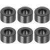 PATIKIL M5 Distanziali in Alluminio, 6pz Distanziali Metallici in Alluminio 5,2mm ID x 10mm OD x 6mm L Distanziatore a Vite in Alluminio Rotondo per Viti 1/5 o M5, Nero