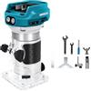 DriSubt Fresa per bordi a batteria compatibile con batteria Makita da 18 V, fresa per bordi router, 30.000 giri/min, trimmer senza spazzole per la lavorazione del legno, fresa per legno a batteria