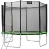Hauki Trampolino da Giardino Ø183/244/305/366/427 cm Tappeto Elastico da Esterno per Bambini Adulti Rete Sicurezza Resistente alle Intemperie Telaio in Acciaio Struttura Stabile Capacità fino a 150 kg