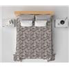 HomeLife Copriletto una piazza e mezzo Cotone Primaverile/Estiva Made In Italy [220x280] | Coperta Cotone Leggera per Letto alla Francese | Copri Letto Traspirante Fantasia Foglie Colorate | Beige