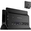 PULWTOP Verticale Docking Station, USB C Macbook Docking Station con M.2 NVMe SSD custodia(SSD non incluso), 4K e 60Hz, 2 porte USB C10 Gbit/s, Supporto Macbook Dock per laptop, Mac, Mac Min, Nero