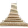 SGLTY Scala da arrampicata/ponte per gatti, un gioco per gattini con montaggio a parete adatto anche per gabbie, alberi e tiragraffi a torre, in legno massello e corda di sisal (scala in sisal da 100 cm)