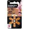 DURACELL ITALY SRL DURACELL EASY TAB 13 ARANCIO BATTERIA PER APPARECCHIO ACUSTICO 6 PEZZI