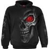 Spiral Death Stare Uomo Felpa con Cappuccio Nero S 100% Cotone Regular