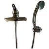 Bagnoexpert Miscelatore doccia esterno Roma 2 in ottone cromo con doccetta e flessibile