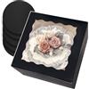 Gcardist - Set di 5 scatole per torte con finestra e 5 sottotorta rotondi da 20,3 cm, contenitori per torte (20,3 x 20,3 x 12,7 cm, nero)