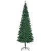 Easycomfort Albero di Natale Artificiale Slim 210cm con 631 Rami Supporto in Metallo