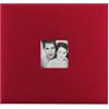 MBI by MCS Fashion Fabric 30,5 cm by 30,5 cm Page Top Load Scrapbook with Photo Opening, Red, 12 by 12