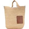 Loewe Pre-Owned - Borsa a tracolla in rafia grande 2020-2023 - Donna - rafia/cotone e paglia - Taglia unica - Marrone