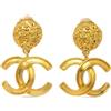 CHANEL Pre-Owned - Orecchini a clip CC 1995 - Donna - placcatura in oro - Taglia unica