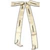CHANEL Pre-Owned - Spilla con stampa anni '90-2000 - Donna - raso - Taglia unica - Toni neutri