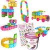 Clics Giocattoli da Costruzione per Bambini dai 3 anni in su Giocattoli Educativi Creativi Set da 175 Pezzi Glitter Costruzioni per Ragazze Giocattoli Montessori STEM Giocattoli durevoli
