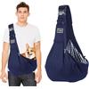 PETCUTE Borsa a Tracolla per Animali Domestici,Traspirante Borsa Trasportino Cane Gatto con Tasca,Regolabile Borsa per Gatto Cani con Fibbia di Sicurezza,Fino a 8kg,Perfetta per Attività all'aperto
