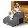 Zvonema Scala per Cani con Copertura Lavabile - Scaletta Antiscivolo 2 Gradini Spugna Morbida Piccola Taglia, Divano e Letto