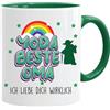 Acen Merchandise Tazza Divertente "Best Nonna Ever" | Tazza Regalo Nonna Fantasia Spazio | Tazza Magica Termosensibile 330ml